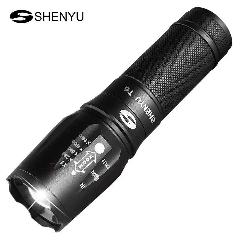 High Quality CREE T6 3 Modes Zoomable Waterproof LED Flashlight Strong Lumens lanterna Torch light | Лампы и освещение