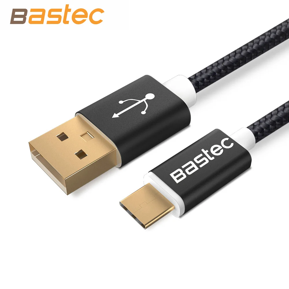 Bastec Original USB Type C Cable Nylon Line and Metal Plug Type-C USB for Xiaomi 4C / Leshi / Nokia N1 / ZUK-ZE etc.