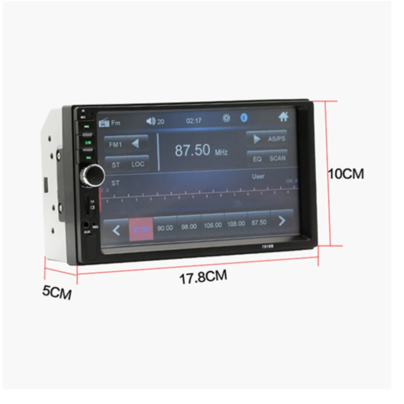 Wetowe C102 2Din автомобильный mp5 плеер FM Авторадио мультимедийный 7 &quotHD сенсорный экран