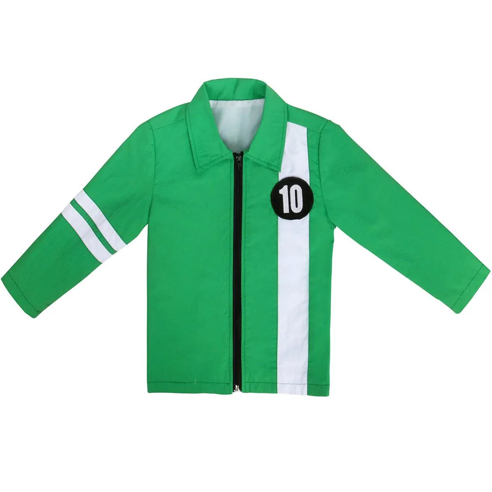 Ben 10 Alien Force Boys' Jacket for Cosplay - Benjamin Kirby Tennyson Ten Ben10 Race Against Time Halloween Costume image 2