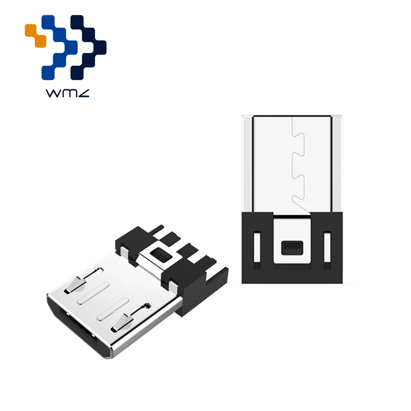 5 Упак. WMZ микро USB разъем Micro 2 0 Разъем Разъемы адаптеры DIY адаптер никелированный