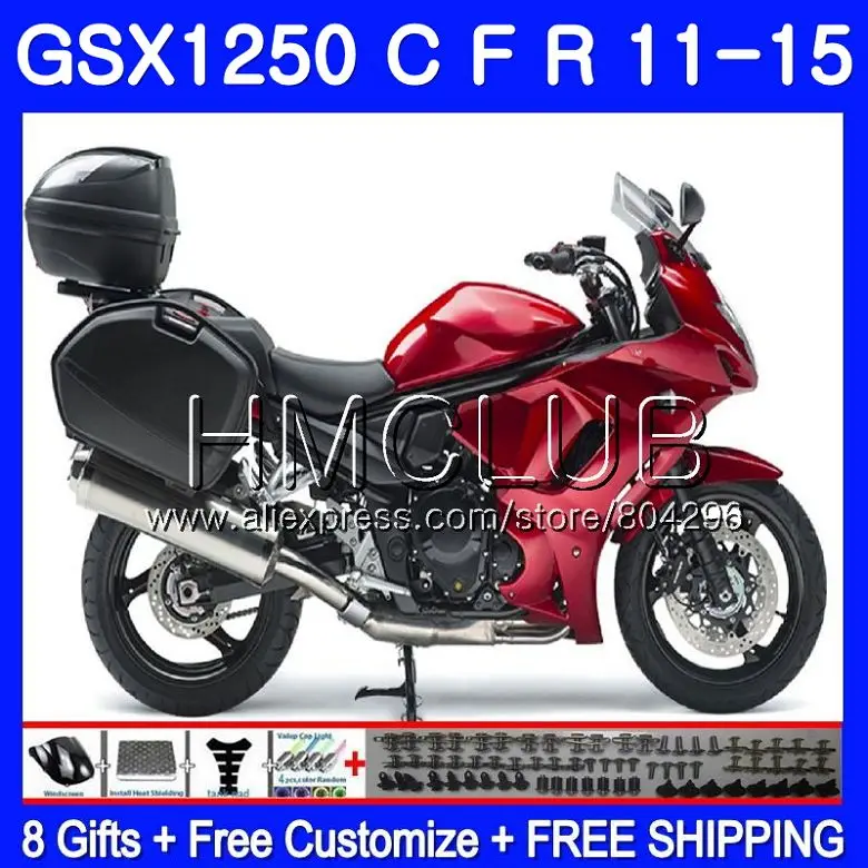 

Fairing For SUZUKI Bandit GSX1250F GSX1250FA GSX1250 C 11 12 13 14 15 30HM.0 GSXF1250 GSX1250C 2011 2012 2013 2014 2015 Dark red