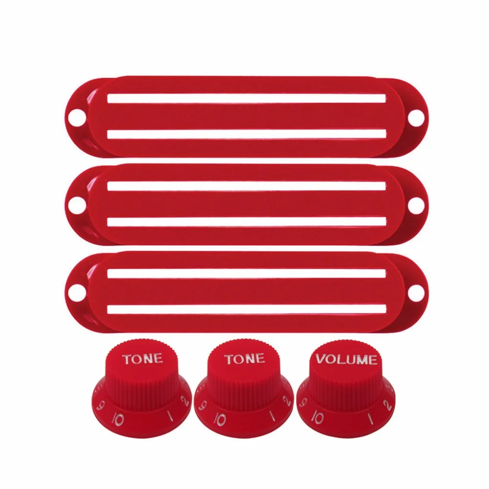 Set of Plastic Dual Rail Electric Guitar Pickup Covers Two line Pickup