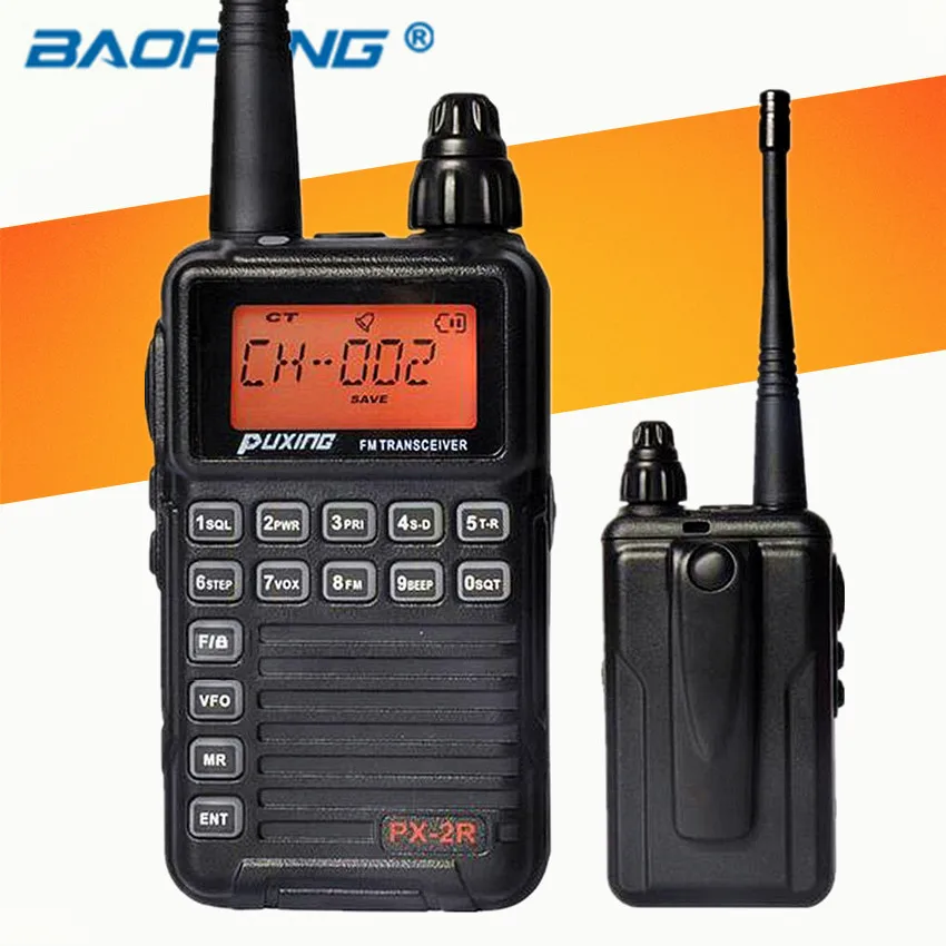 Puxing PX-2R двойной приемник двухстороннее радио 400-470 МГц Мини компактная Walkie, UHF PX2R