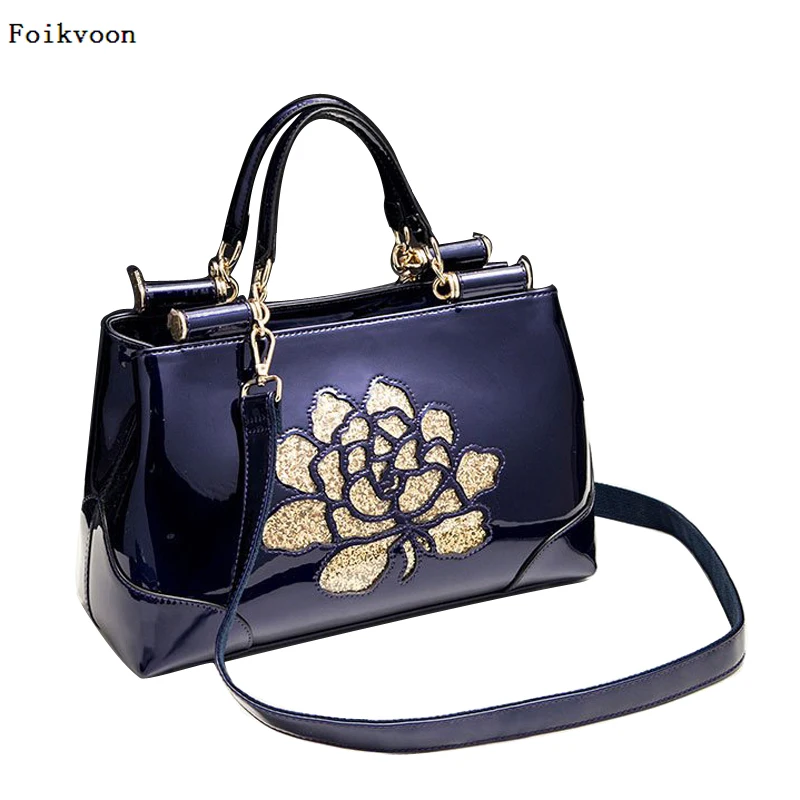 

Foikvoon Leather Bags Woman Fashion Split Leather Women Handbags Bags Temperament Elegant Ladies Shoulder Bags
