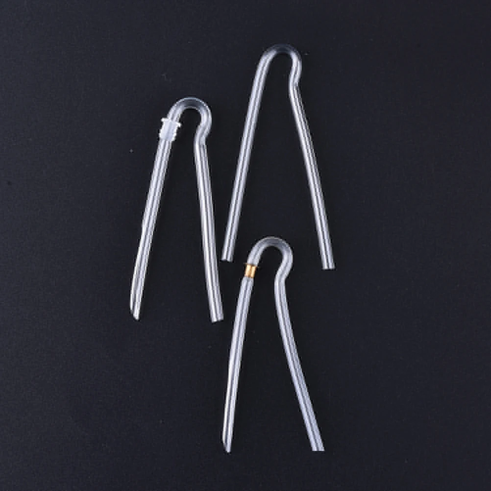 

1PCS R Shape BTE Earmold Hearing Aid Tubing Tube with Plastic Lock Preformed For Ear Care