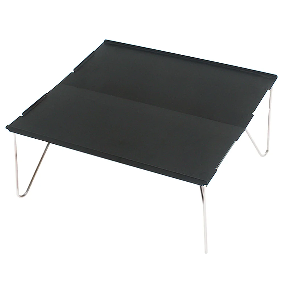 

Single Desk Camping Picnic Hiking Furniture Outdoor Aluminum Plate Durable Portable Folding Table Mini Barbecue Lightweight