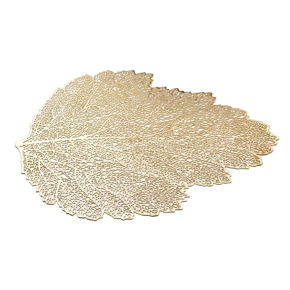 

Placemat Table Mat Simulation Plant Leaf PVC Decorative Table Pad Coasters Home Decoration