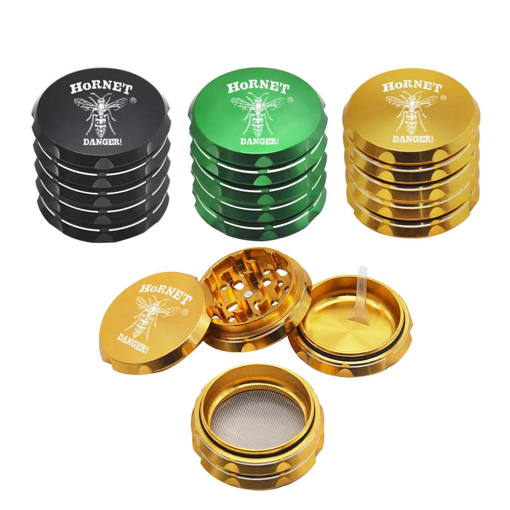 Tobacco Grinder Best Aircraft Aluminum Large Space 50MM 3 Piece Metal Smoking Herb