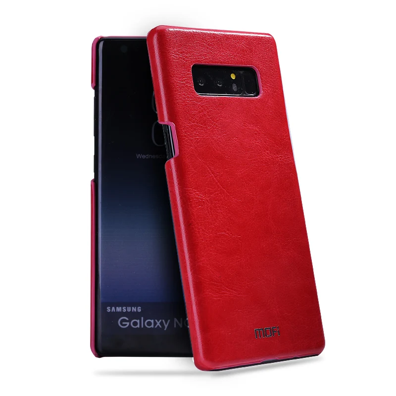Red Для samsung galaxy note 8 чехол MOFi для samsung note 8 кожаный чехол SM-N9500 SM-N950F задняя крышка винтажная для samsung note8 жесткая - Цвет: Red