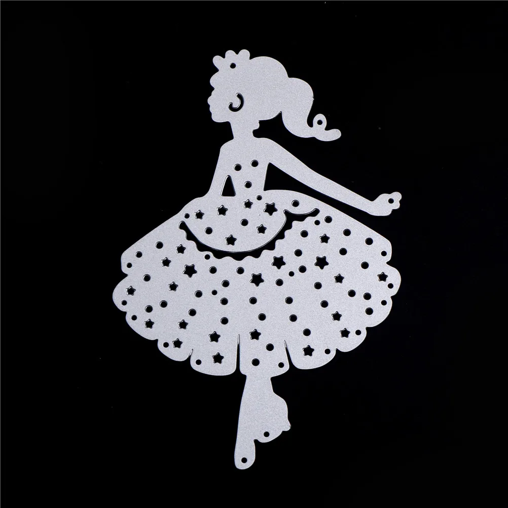 

New DIY Metal Pretty Dancing Girls Embossing Dies Cutting Dies Stencils Scrapbooking Photo Album Paper Cards Making Craft