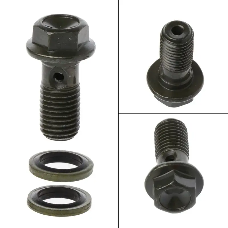 1 pçs de alta resistência m10 x 1.25 único banjo parafuso oco para freio da motocicleta para honda yamaha suzuki-1