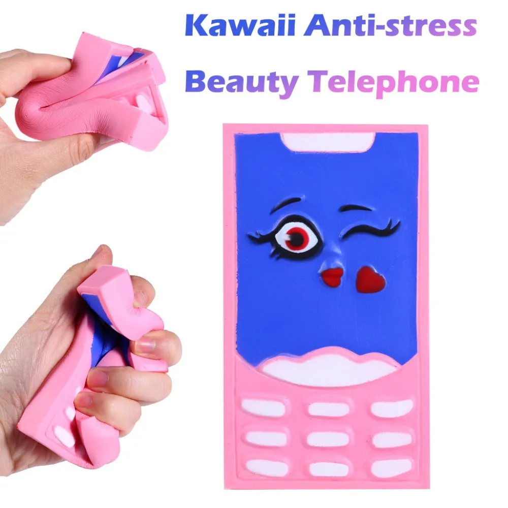 Горячая мягкая красота телефон медленный рост Squeeze снять стресс игрушка головоломка игрушка