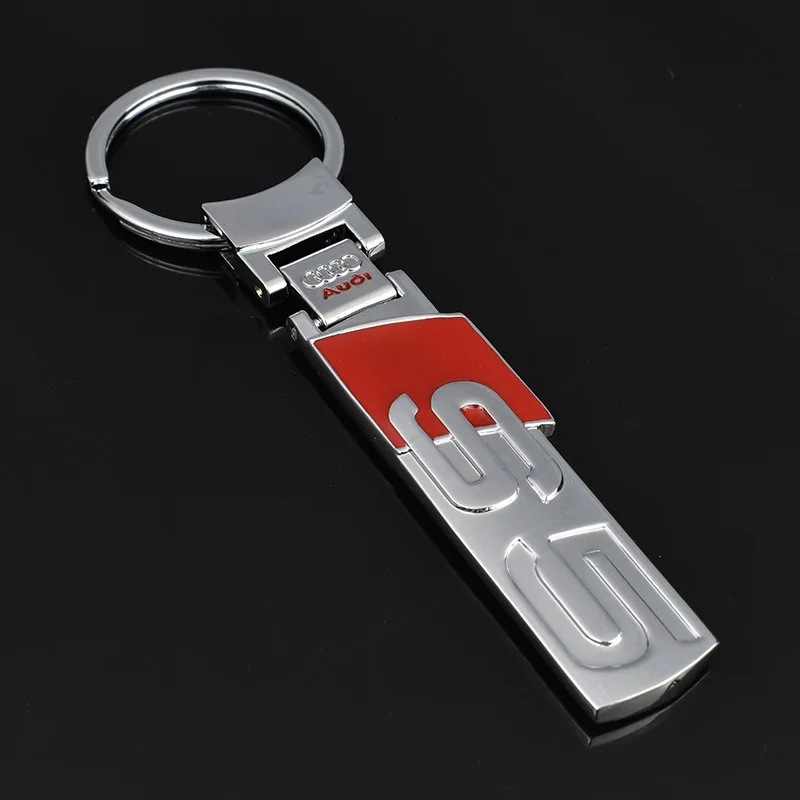 

Keychain Audi s5 car logo metal key chain pendant four s shop authentic Key chain