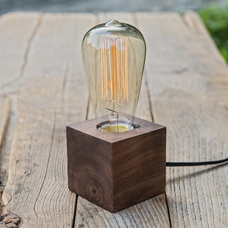 

Nordic restoring ancient ways is real wood desk lamp