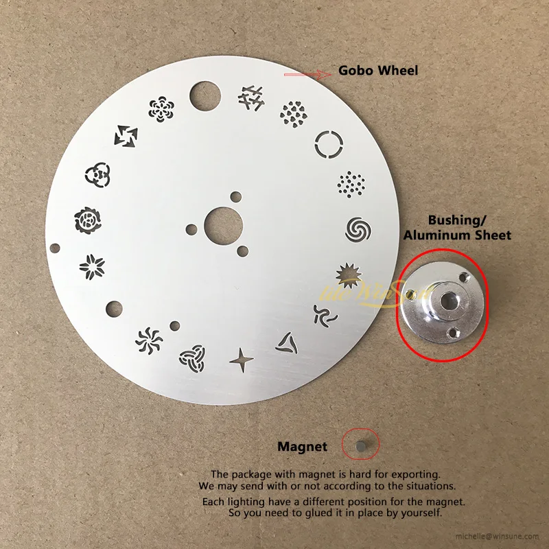 FREE SHIP Easy Replace Whole Set Gobo Wheel for Beam R7 Moving Head Stage Lighting Parts cabeza movile haz lighting holiday light led gobo (1)