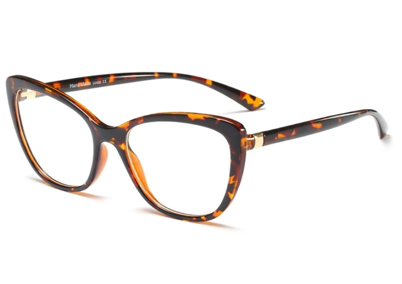 Квадратные оправы для очков для мужчин и женщин, модные оптические компьютерные очки 45737 - Цвет оправы: C5 leopard
