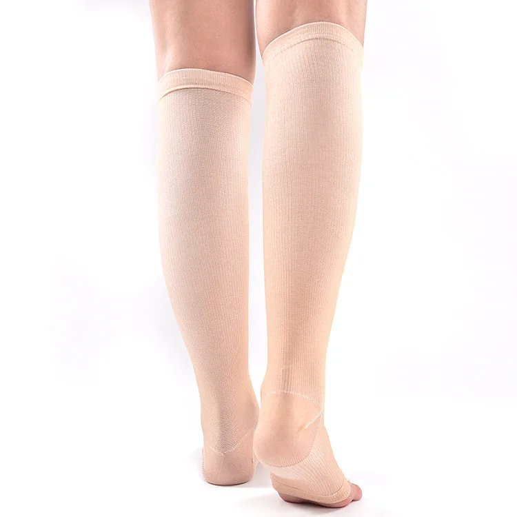 Unisex Women & Men Compression Stockings Zipper Leg Socks