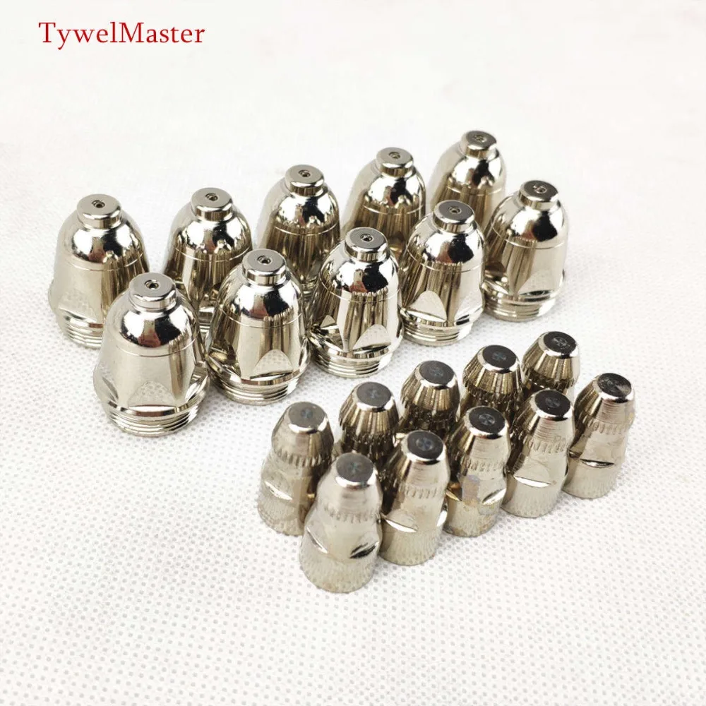 25pcs P80 Plasma Cutting Torch Consumable Cutting CNC 60A 80A 100A P80 Plasma Torch Shield Cup Tip Electrode Nozzle