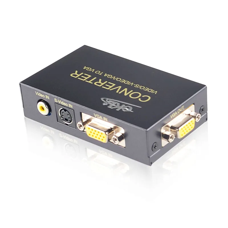EKL Composite Video/S Video VGA to PC Laptop VGA TV Converter adapter