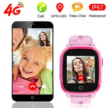 

4G GPS+LBS+Wifi Location Tracker Swiming Call SOS Remote Monitoring Video Chat Camera Phone Smart Watch Smartwatch Kids Child