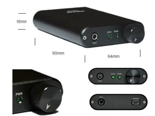 Original PHIREE MINI EAR V3 TI TPA6120 HiFi Audio Portable Decoder Headphone Amplifier