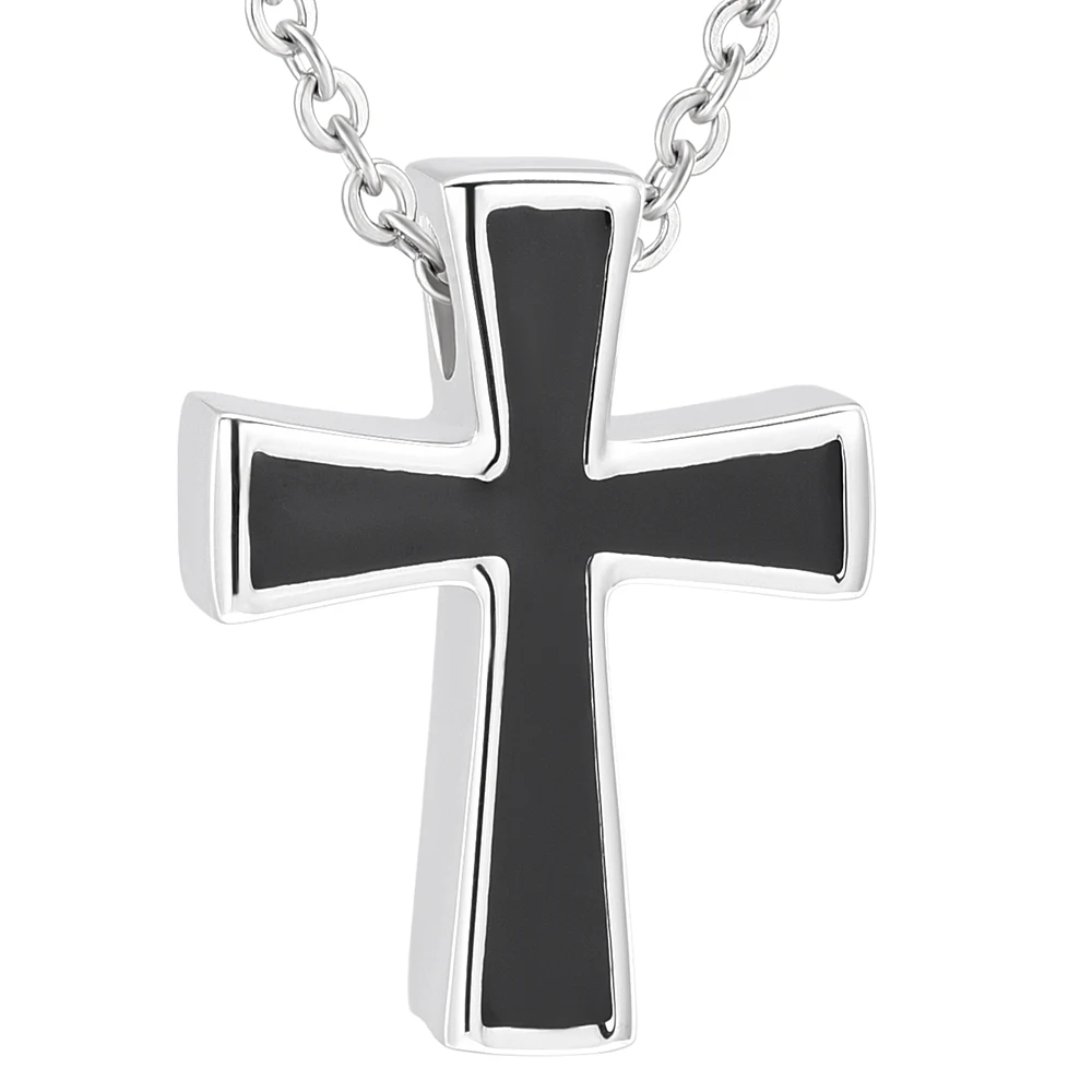 IJD10028 Stainless Steel Cremation Cross Memorial Cremation Ashes