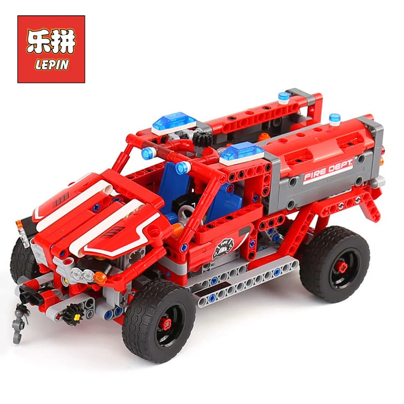 

Lepin 20079 the First Responder Fire Truck New Technic Series MOC Car Building Blocks Toys for Children Gift Compatible 42075