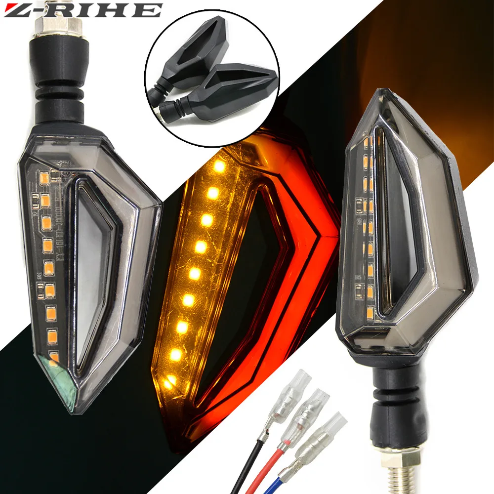 

LED Steering Light Flashing Headlight 12Led Indicator Light Blinker Lamp Turn Light Motorcycle Parts 2pcs Motorcycle Accessories