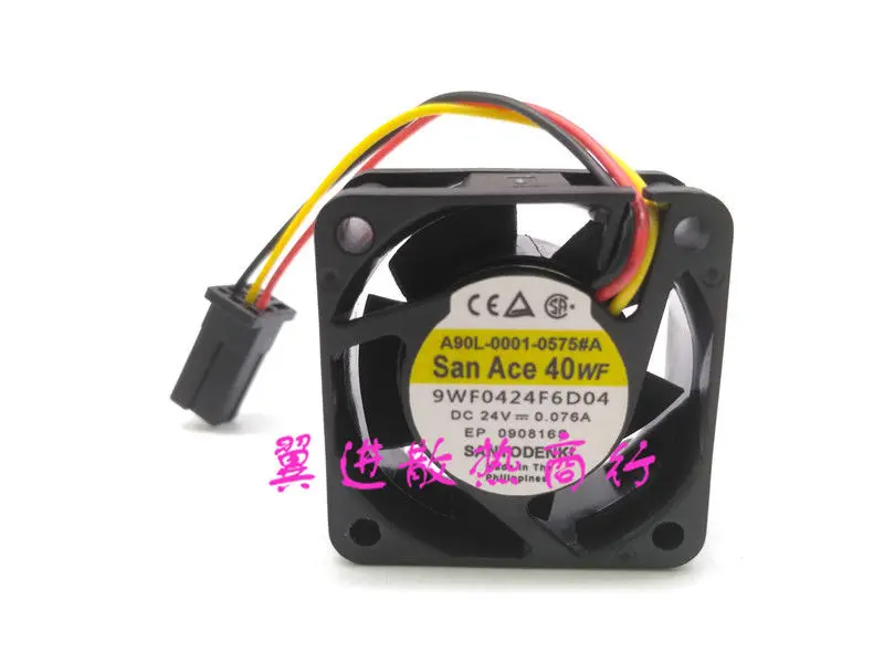 Computer PC Cooling Fan For 9WF0424F6D04 Ordinary 3p plug For Sanyo DC 24V 0.076A Fanuc Fan 40WF CNC Fan Computer Accessories Computer PC Cooling Fan For 9WF0424F6D04 Ordinary 3p plug For Sanyo DC 24V 0.076A Fanuc Fan 40WF CNC Fan Computer Accessories