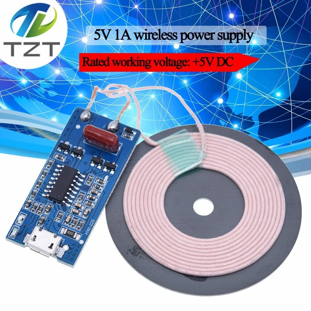 

TZT 5V 1A wireless power supply/charging 5W wireless charger transmitter universal quick charge DIY Micro USB