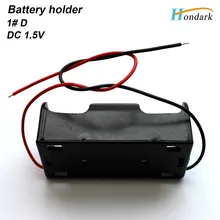 LR20 батареи Shell D ящик аккумуляторной батареи UM3 держатель батареи 1.5 В с 6''wires, 150 шт./лот