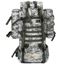 80L Hombres Mochila Militar Mujeres de Gran Capacidad Alpinismo Mochila de Trekking Impermeables Camuflaje Mochilas Bolsa de Viaje Grande