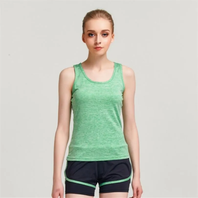 Женский спортивный топ CKAHSBI майка для йоги фитнеса без рукавов одежда бега