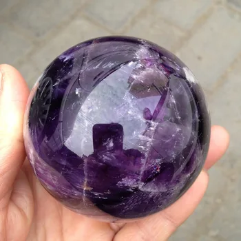 

Free Shipping xd j00878 Natural dream amethyst crystal ball orb 0