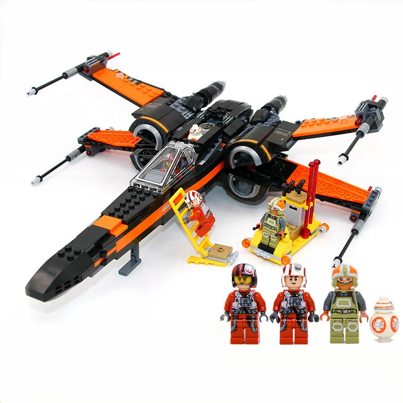 

Star Wars First Order Poe's X-wing Fighter Model Building Blocks Bricks Toys Best Gift kid Star Wars Set boy