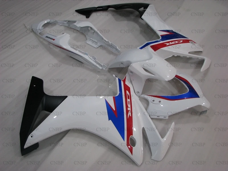 Для Honda CBR500R 2013- тела Наборы CBR500 RR 13 обтекателя Наборы CBR500 RR Белый обтекатель Наборы