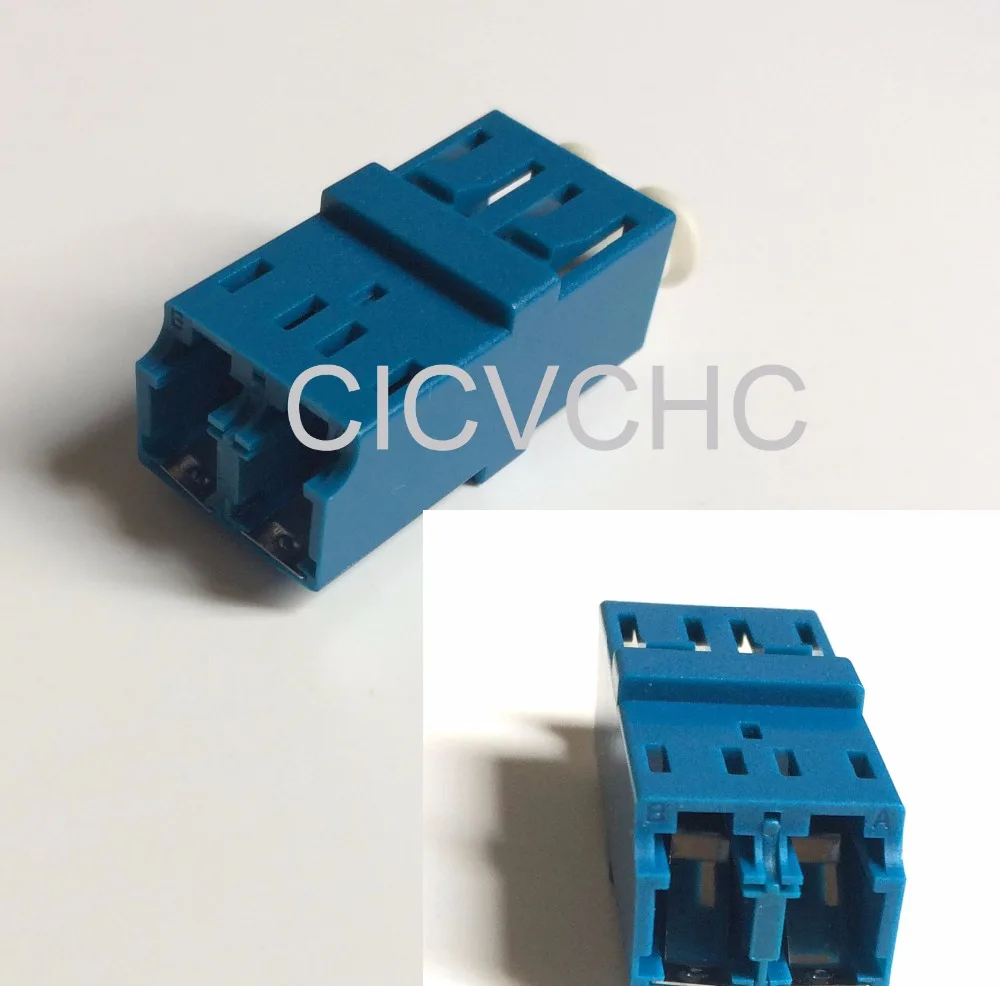 20pcs LC-Duplex-Anti Laser-with Short Flange-Blue/Optical Fiber Adapter