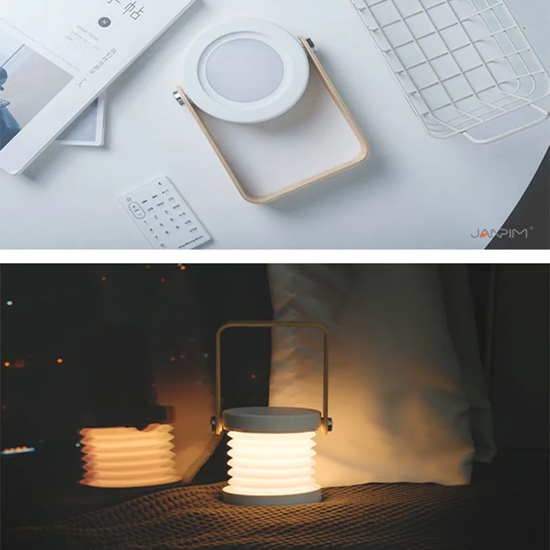 Светодиодная настольная лампа с ручкой ночник usb деревянный Настольный фонарь блок питания сенсорный выключатель Современная Ночная прикроватная тумбочка для спальни домашнее творчество