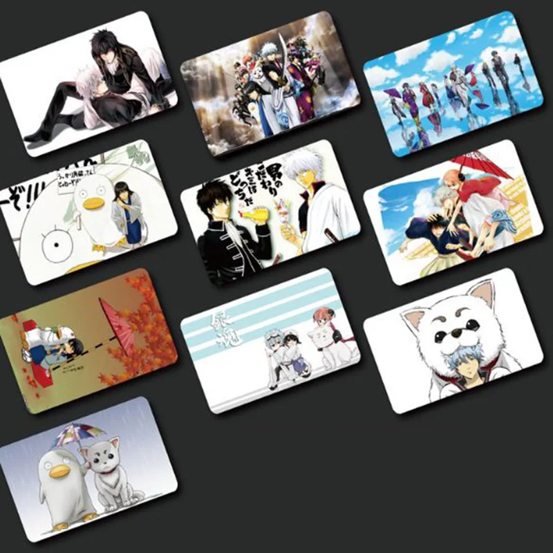 

10 Pcs/set Hot Sale Silver Soul Stickers Toy Anime Souvenir Card Sticker DIY Self-Adhesive Classic Toy