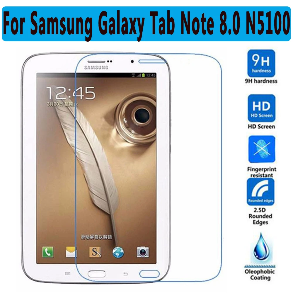 

Premium Tempered Glass for Samsung Galaxy Note 8.0 N5100 Screen Protector for Samsung Galaxy Note 8.0 N5100 Protective Glass
