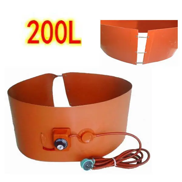 55 gallon 200L 1740 x 250 mm silicone drum heater oil drum heating band