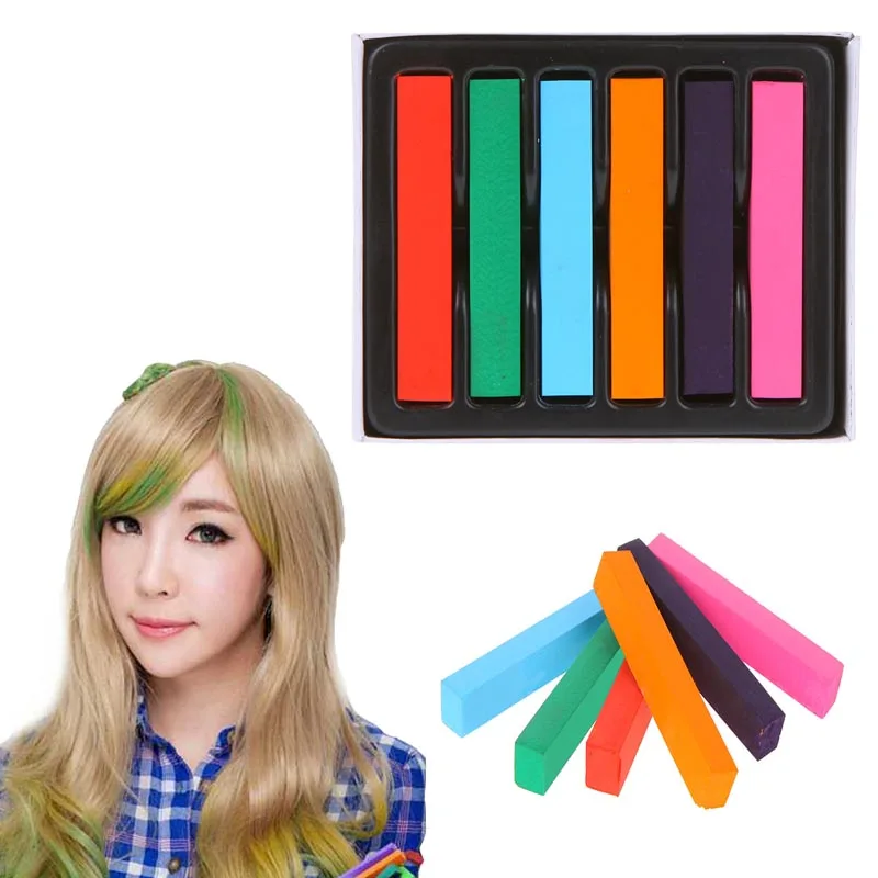 hair chalk grey color hair design styling 6Pcs Set Fashion professional