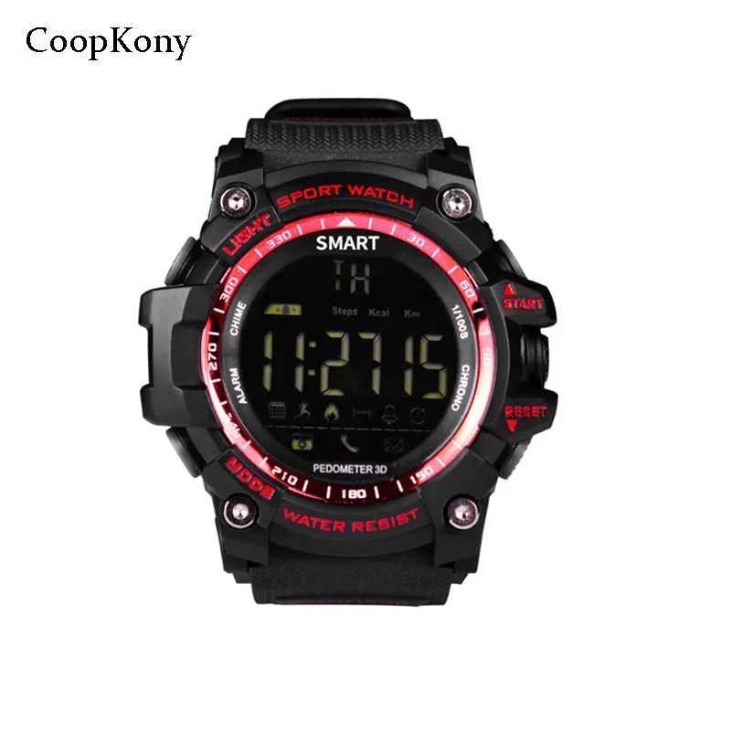 

Coopkony Smartwatch Clock Smart Watch Notification Remote Control Pedometer Sport Watch IP67 Waterproof Men's Wristwatch Watches