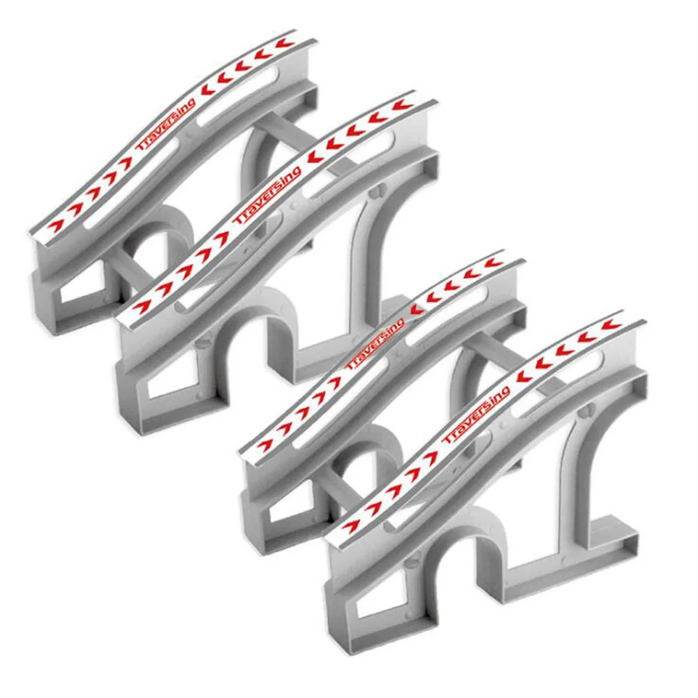 DIY гоночный трек игрушка универсальные аксессуары магическое освещение трек рампа поворот дорожный мост перекресток детские игрушки подарки