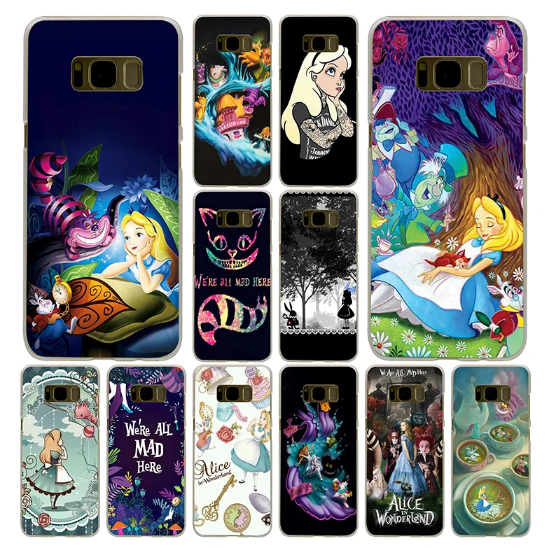 

Lavaza Alice in Wonderland Phone Case for Samsung Galaxy S10 S10E S9 S8 Plus S7 S6 Edge & Note 8 9 10 10plus Cover