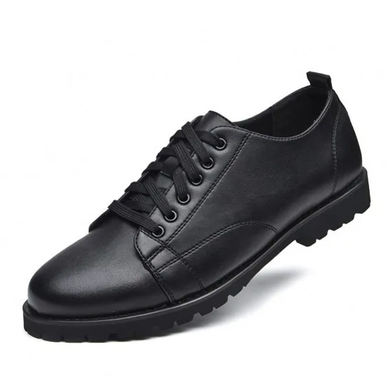 

High Quality Genuine Leather Boarding Shoes Men Soft Comfortable Sneakers Fashion White Mens Flats Casual Shoes Big Size DA0146