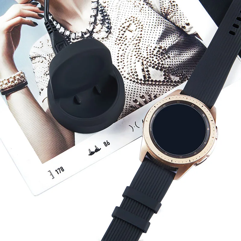 Беспроводная зарядная док станция для Samsung Galaxy Watch 42 мм 46 SM R800 новое