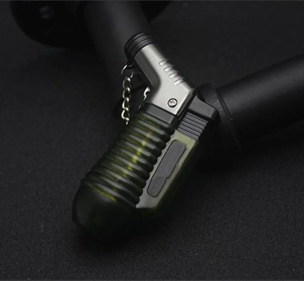 

Micro 2 nozzle Mini contra angle Metal gas welding torch high - pressure straight fire Windproof ligter