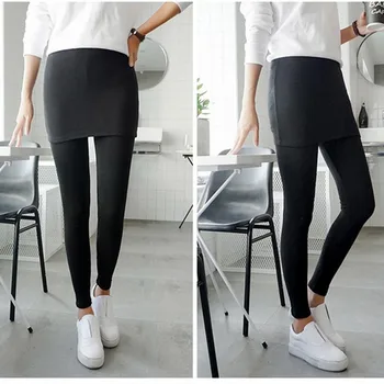 

Women's Leggings Solid Skirt With Pants Casual Skinny Autumn Footless Legging Female Pencil Pants